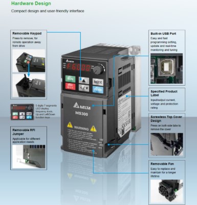 VFD11AMS21ANSAA Delta 2.2KW 220V VFD